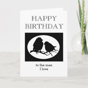 Custom Birthday Sweetheart Man I Liebe Karte