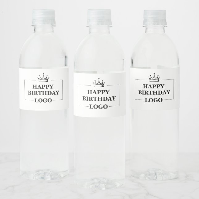 Custom Birthday Template Personalize Gift Design (Flaschen)