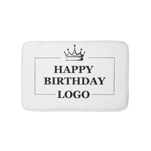 Custom Birthday Template Personalize Gift Design Badematte (Vorderseite)