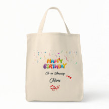 Custom Birthday Tote Bag - Einzigartiges Geschenk