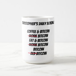 Custom Bitcoin Kaffeetasse