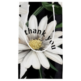 Custom Black and White Daisy Vielen Dank Kleine Geschenktüte