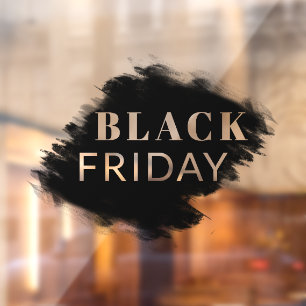 Custom Black Brush Frame Black Friday Store Fensteraufkleber