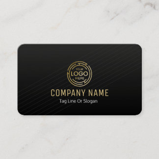 Custom Black + Gold Zuhause Gebäude Construction L Visitenkarte