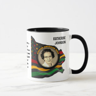 Custom Black History Monat KATHERINE JOHNSON Zitat Tasse