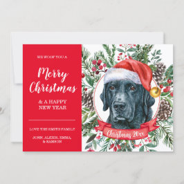 Custom Black Lab Ideal Weihnachts Weihnachtskarte Karte