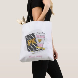 Custom Black Pre-Kindergarten Lehrerschule Tasche