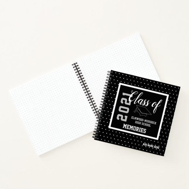 Custom Black Senior Class 2021 High School Book Notizbuch (Innenseite)
