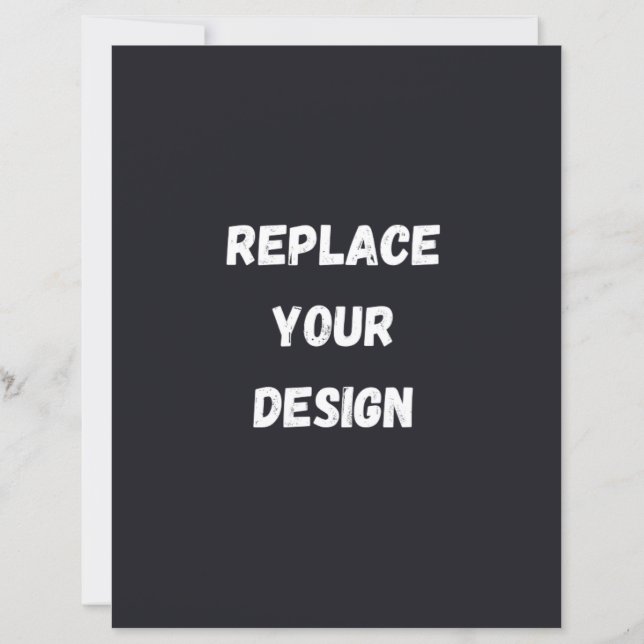 Custom black simple Design Add Photo or Text (Vorderseite)