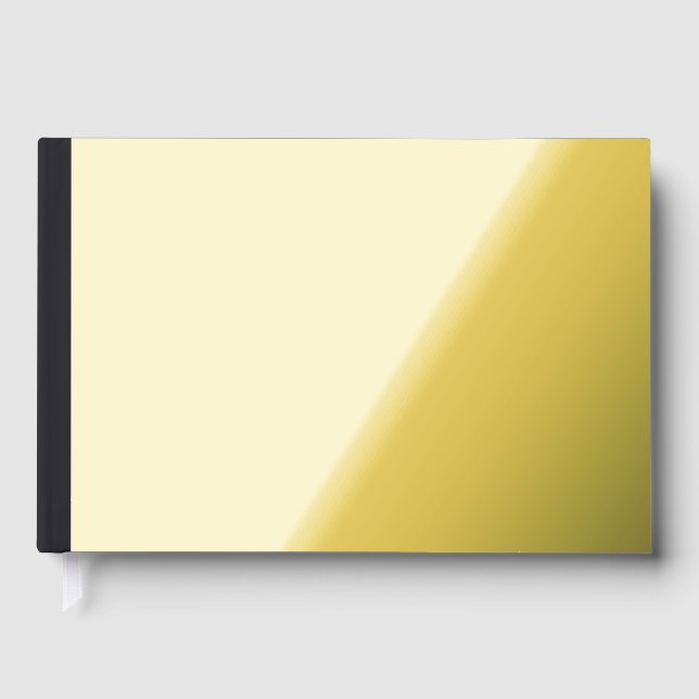 Custom black simple Design Add Photo or Text Gästebuch (Vorderseite)