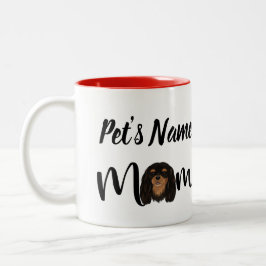 Custom Black und Tan Cavalier King Charles  Zweifarbige Tasse