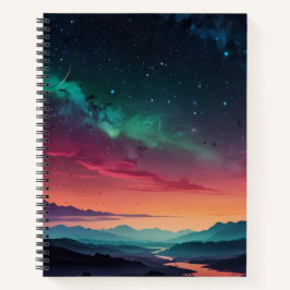 Custom Black & White Monogram Sketchbook Notizbuch