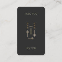 Custom Black & Yellow DJ Cards 2018