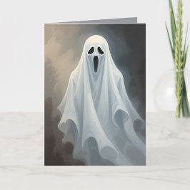 Custom Blank Halloween | Niedliches Blatt Ghost-De Karte