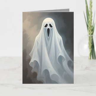 Custom Blank Halloween | Niedliches Blatt Ghost-De Karte