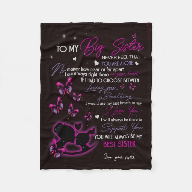 Custom Blanket zu meinem Schwester Fleece Blanket  (Vorderseite)