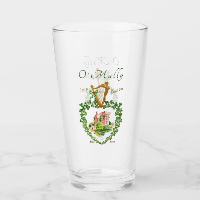 Custom Blarney Castle St. Patrick's Day Glas (Vorderseite)
