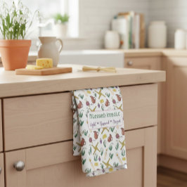 Custom Blessed Imbolc Light Renewal Brigid Geschirrtuch