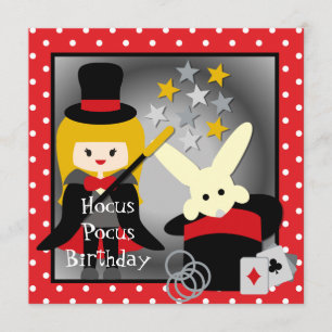 Custom Blond Girl Hocus Pocus Geburtstag Einladung