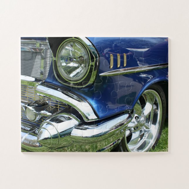 Custom Blue 1957 Chevy Auto (Horizontal)