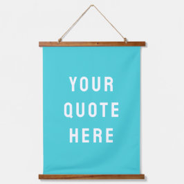 Custom Blue Banner Personalisiert Ihre Angebotsmau Wandteppich Mit Holzrahmen