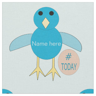 Custom Blue Birthday Boy Chick Craft Gewebe Stoff