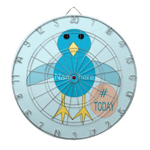 Custom Blue Birthday Boy Chick Dart Board Dartscheibe