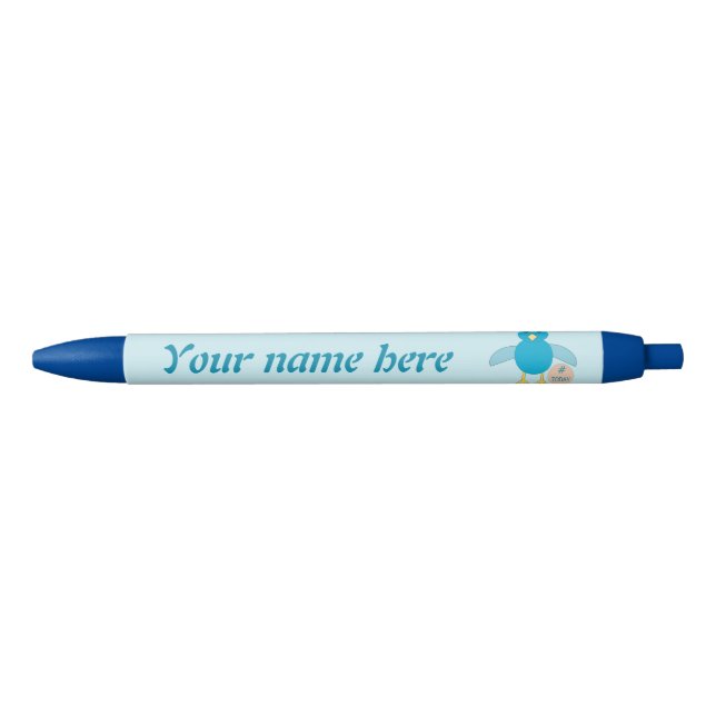 Custom Blue Birthday Boy Chick Pen Kugelschreiber (Vorderseite)