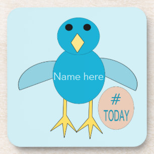 Custom Blue Birthday Boy Chick Untersetzer