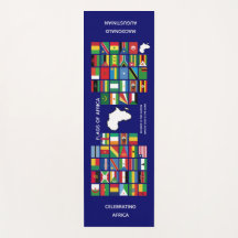 Custom Blue CELEBRATING FLAGS OF AFRICA