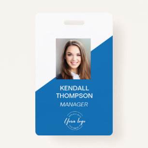 Custom Blue Employee Foto Company Security Ausweis