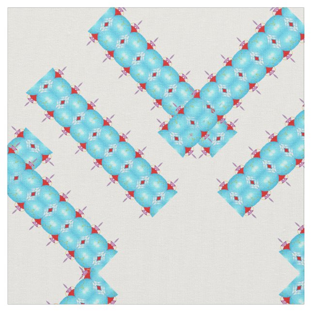 Custom Blue Fabric Stoff (Nahaufnahme)
