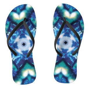 Custom Blue Flip Flops