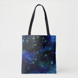 Custom Blue Galaxy Tote Bag Tasche