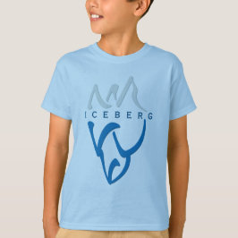 Custom Blue Inspiration Abstrakt Iceberg Art T-Shirt
