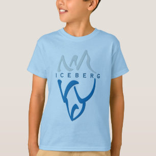 Custom Blue Inspiration Abstrakt Iceberg Art T-Shirt