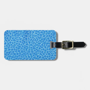 Custom Blue Leopard Print Luggage Tag Gepäckanhänger