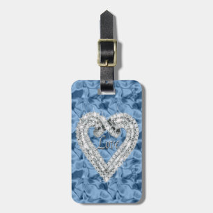 Custom Blue Liebe Diamond Heft Gepäckanhänger