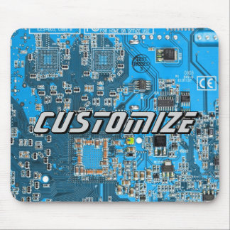 Custom Blue PCB Circuit Board for IT Pros 2 Mousepad