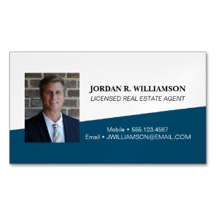 Custom Blue Real Anwesen Agent Kontaktinformatione Magnetische Visitenkarte