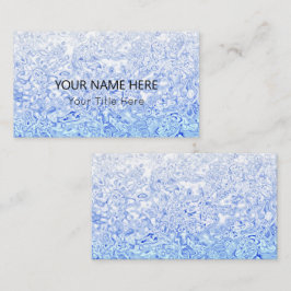 Custom Blue Texture Business Card Visitenkarte