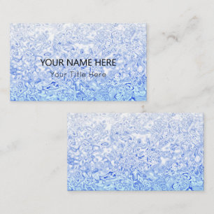 Custom Blue Texture Business Card Visitenkarte