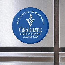 Custom Blue Veterinary School Abschluss Magnet