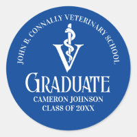 Custom Blue Veterinary School Graduation Party