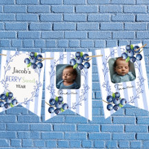 Custom Blueberry 1. Geburtstag 12 Foto