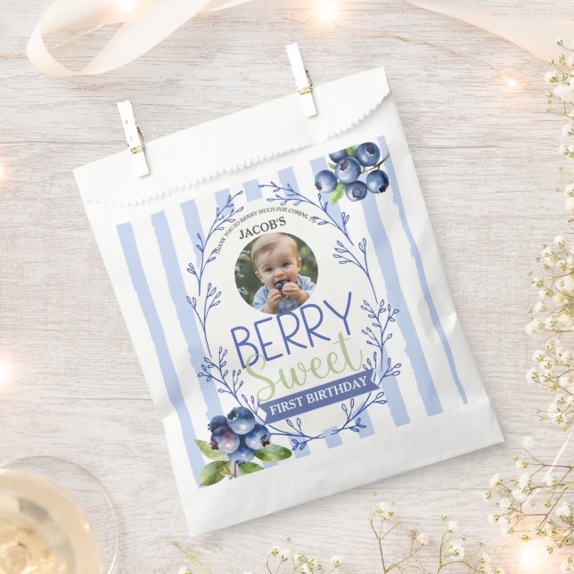 Custom Blueberry Foto Fevor Bags Geschenktütchen (Ausgeschnitten)