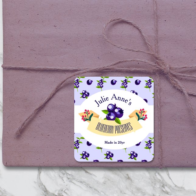 Custom ・ Blueberry reserviert DIY Canning Quadratischer Aufkleber (Von Creator hochgeladen)