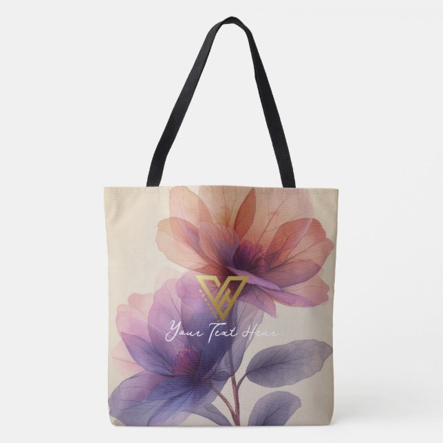 Custom : Blumengrace Tasche, Blossom Elegance. Tasche (Vorderseite)