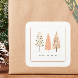 Custom Boho Earthy Minimalistisch Line Kunst, Dich Quadratischer Aufkleber