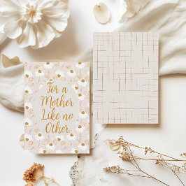 Custom Boho Floral Minimalistisch Mother Day Card